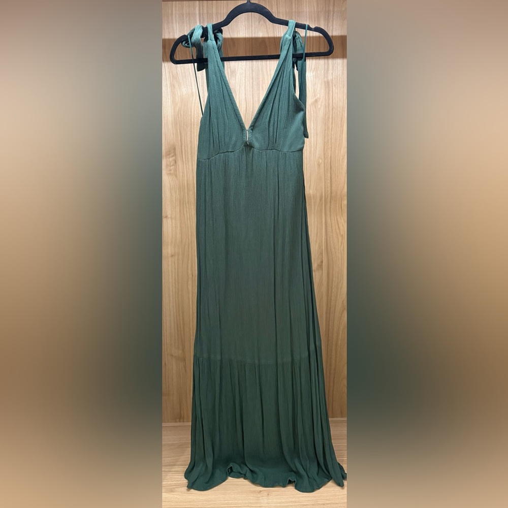 Abercrombie & Fitch Forest Green Maxi Dress